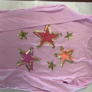 Crewcuts pink star long sleeve top
